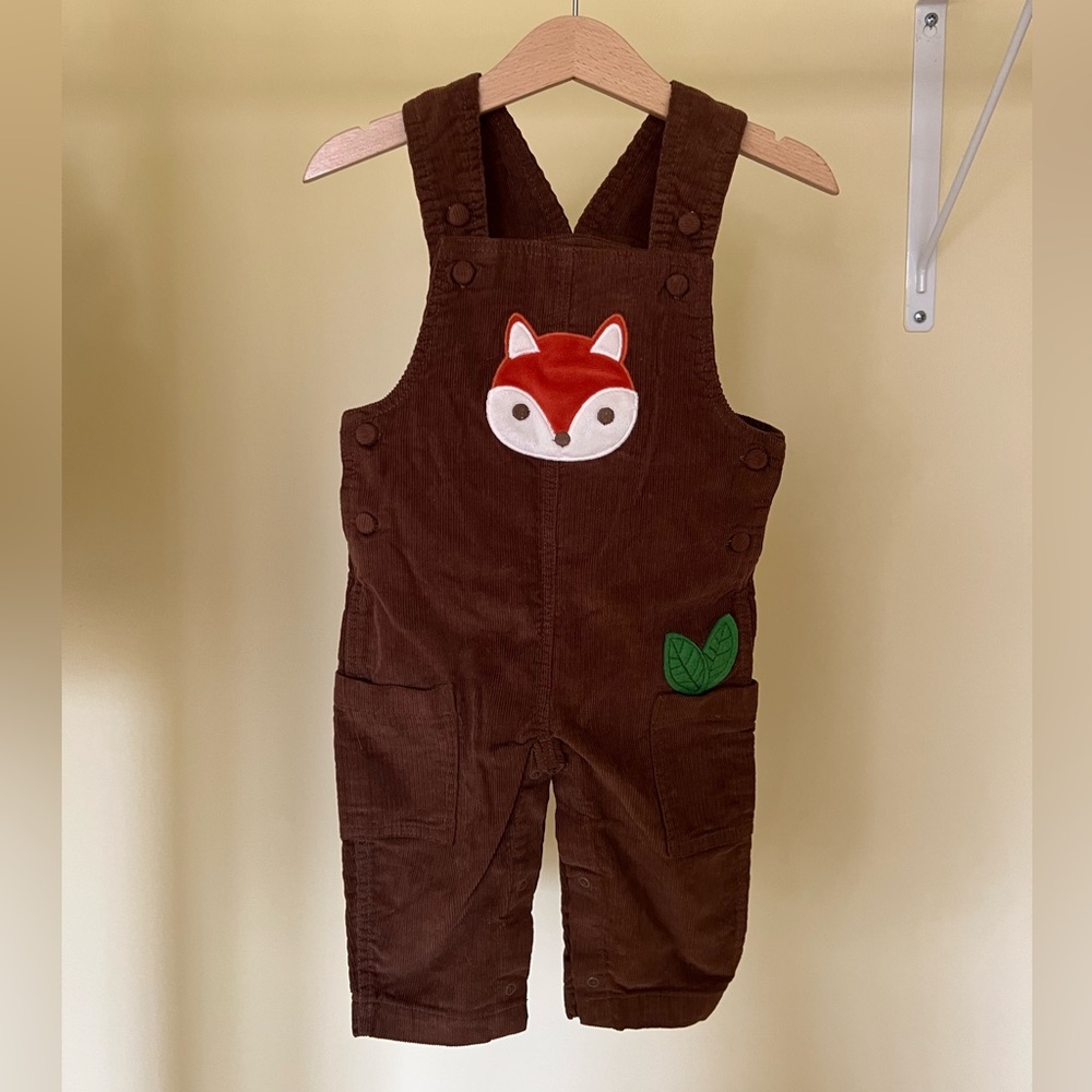 Maison Chic Corderoy Fox Overalls